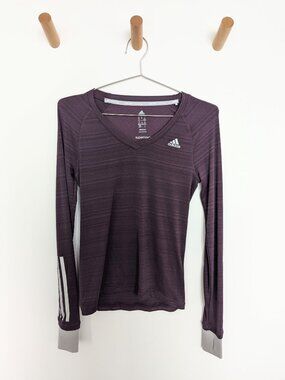 Adidas Running Supernova Long-Sleeve Shirt – Purple, Women's XS